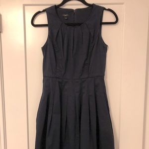 Ann Taylor A line navy blue dress